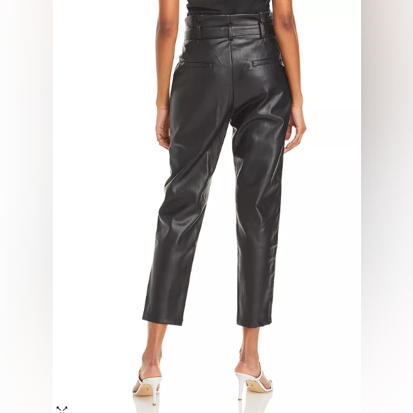 Lucy Paris Faux Leather Paperbag-Waist Pants - 100% Exclusive - Picture 5 of 8